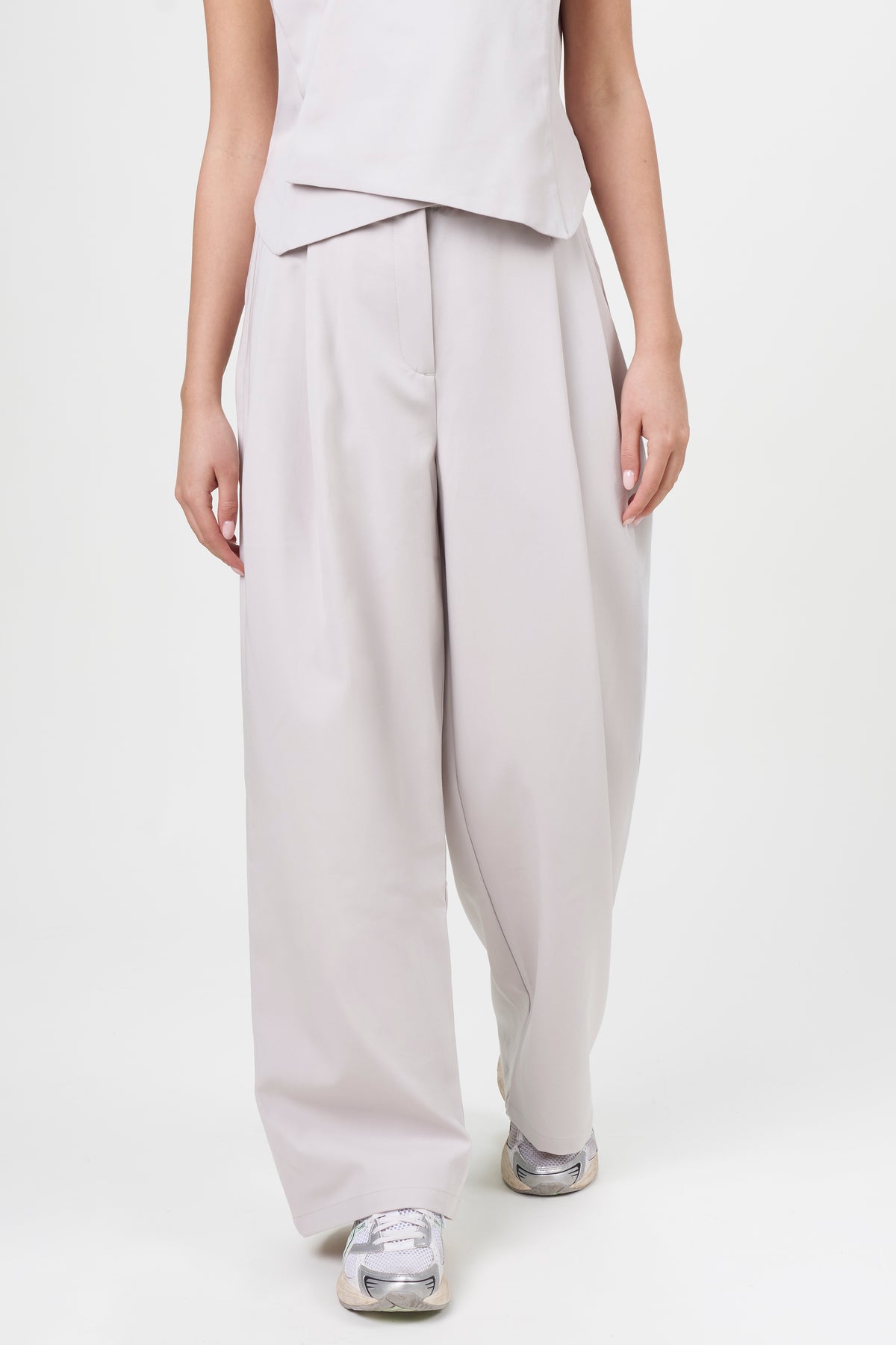 Ori Pleated Wide Leg Scrub Pants