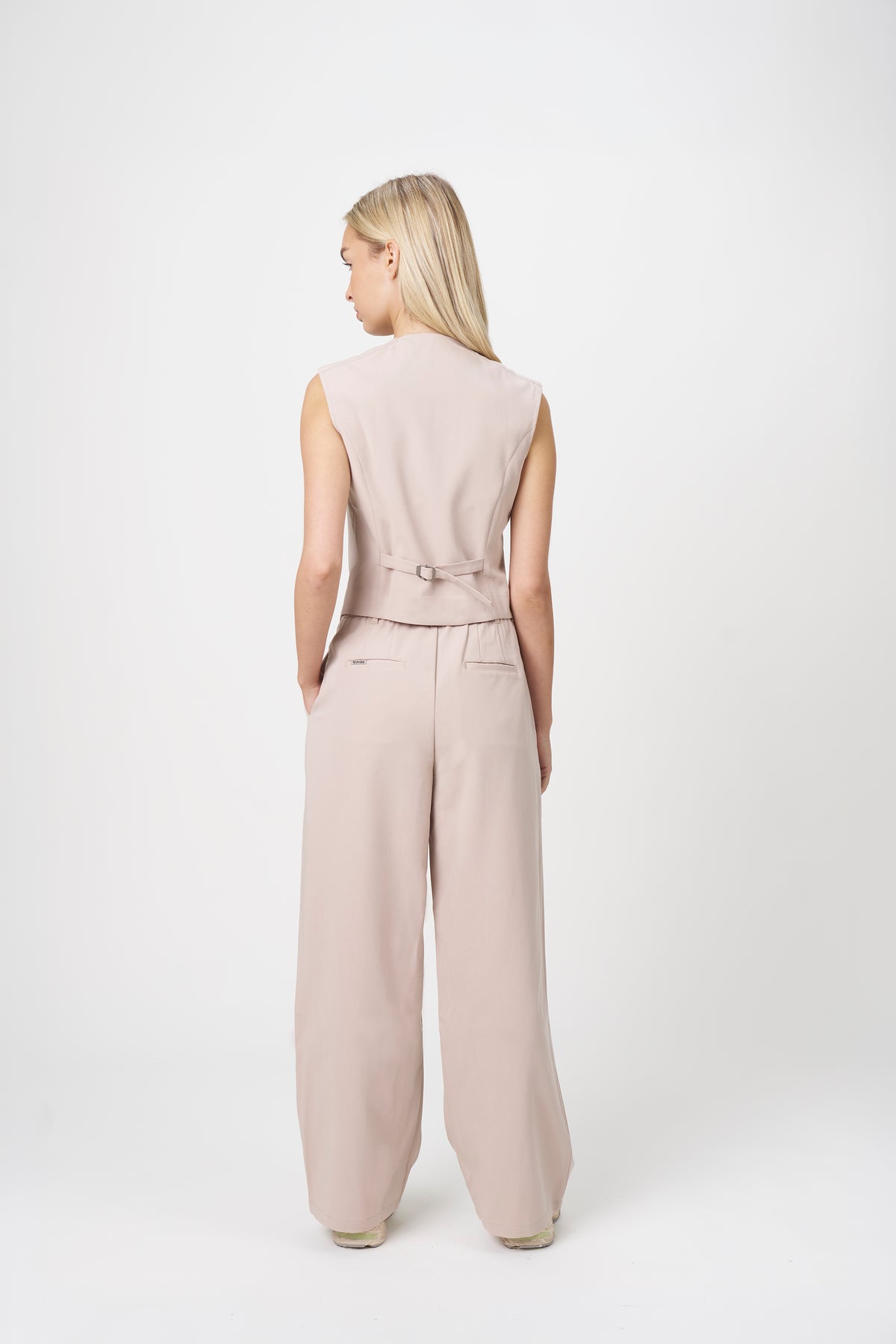 Ori Pleated Wide Leg Scrub Pants