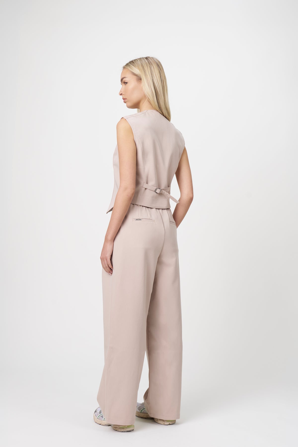 Ori Pleated Wide Leg Scrub Pants