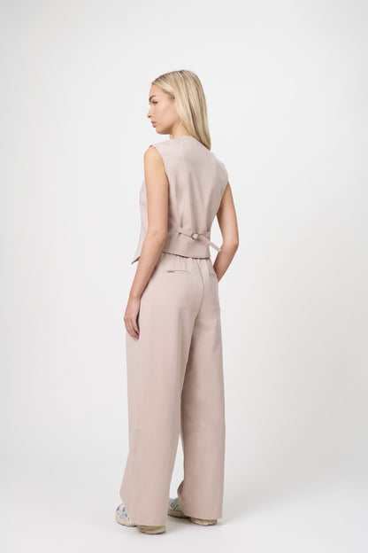 Ori Pleated Wide Leg Scrub Pants
