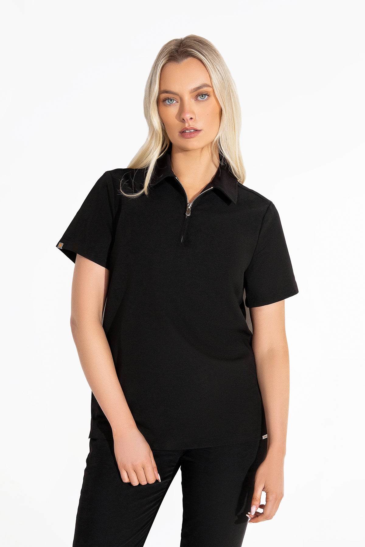 Kiro Zip Neck Polo Scrub Womens NewGen