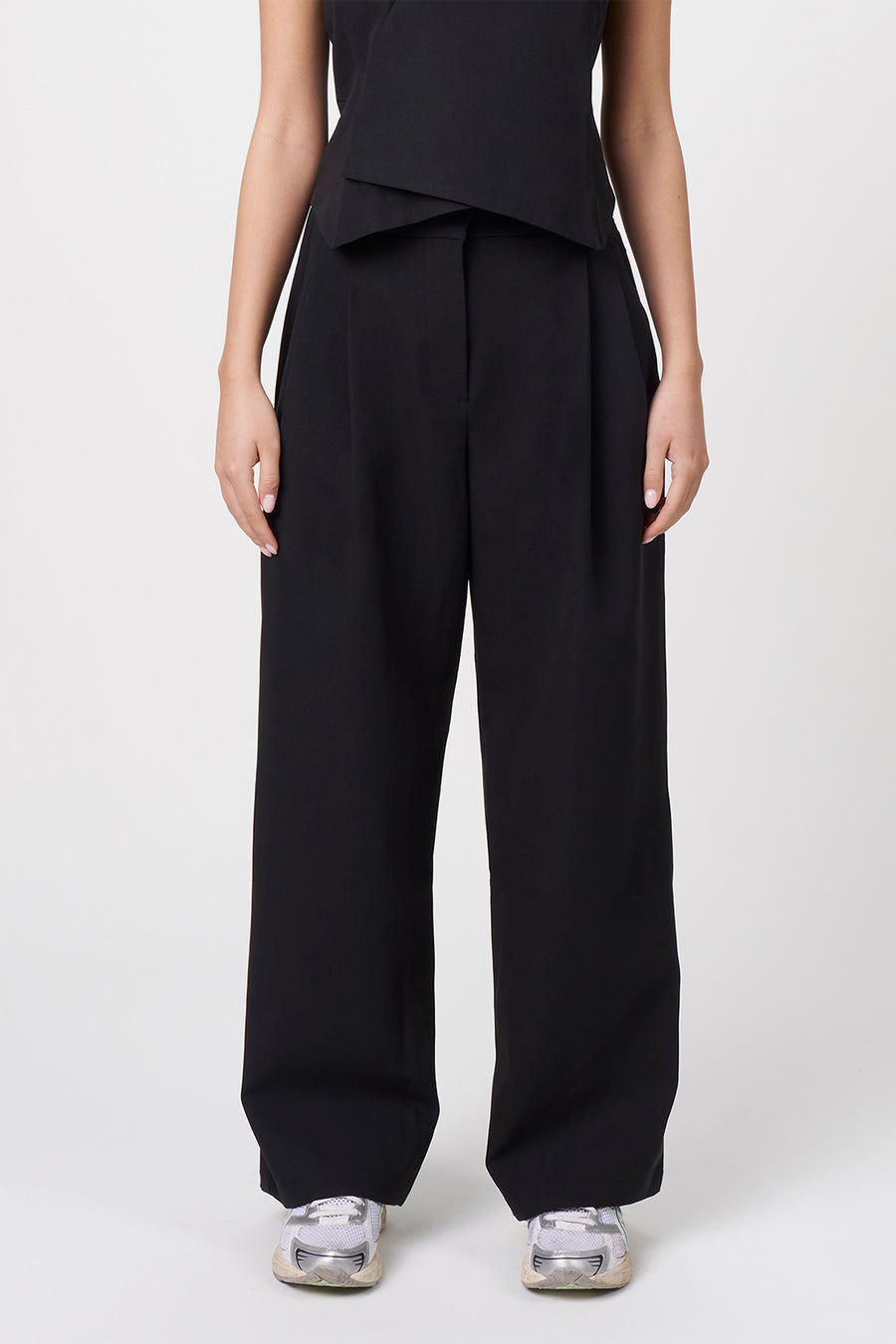 Ori Pleated Wide Leg Scrub Pants