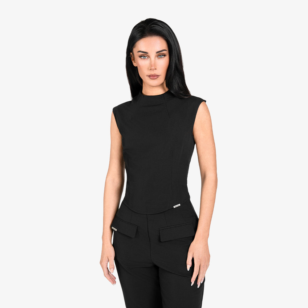Round Neck Scrubs Top