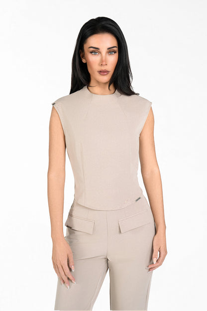 Empower Women's Sleeveless Round Neck Top