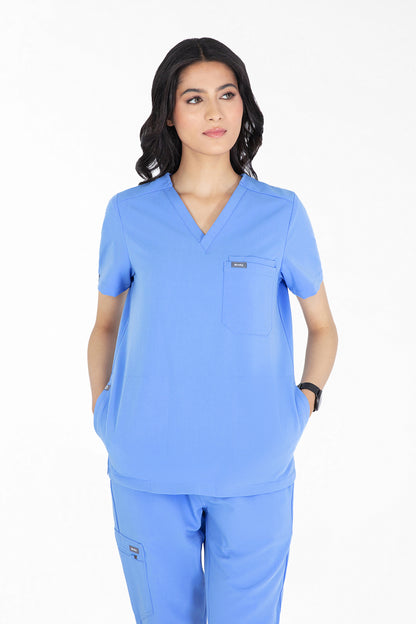 Kuro V Neck Four pockets Scrub With Invisible Side Pockets Women's