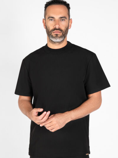 Shore Mens Round Neck Top - Black, S