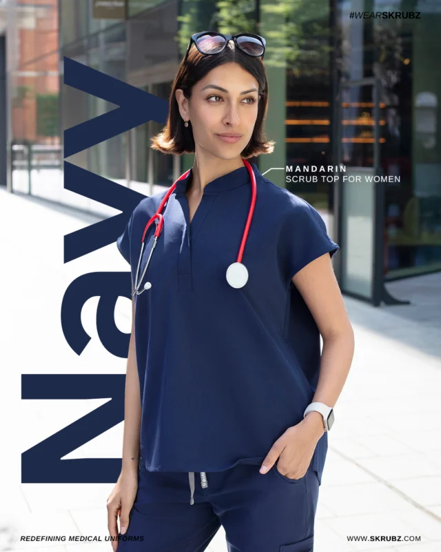 Mandarin Scrub Top NOW IN NAVY!
skrubz | Redefining Medical Uniforms

All our scrubs feature 4-way stretch, anti-microbial, anti-wrinkle, breathable fabric, ensuring quality, comfort and style for health care professionals.

#skrubz #medicaluniforms #aesthetician #surgeon #therapist #doctor #scrublife #dentistlife #vets #scrubs #DentalHealth #futureofdentistry #vetnurselife #NursingLife #doctor #wearSkrubz #nurses #nhsnurses #doctorslife #cosmeticsurgeon #aestheticclinic #healthcareworkers #nursingstudent #birmingham #manchester #londonlife #leeds
