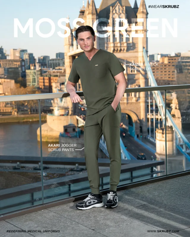 Style Statement in Moss Green
All our scrubs feature 4-way stretch, anti-microbial, anti-wrinkle, breathable fabric, ensuring quality, comfort and style for health care professionals.
skrubz | Redefining Medical Uniforms

#Skrubz #medicalUniform #aesthetic #surgeon #therapists #doctor #nurse #dentist #vets #Scrubs #dentalshow #futureofdentistry #vetnurses #nursingstudent #doctorblogger #wearSkrubz #nhs #nhsnurse #doctorslife #cosmeticsurgeon #aestheticclinic #nursing #MossGreen #scrubstyle