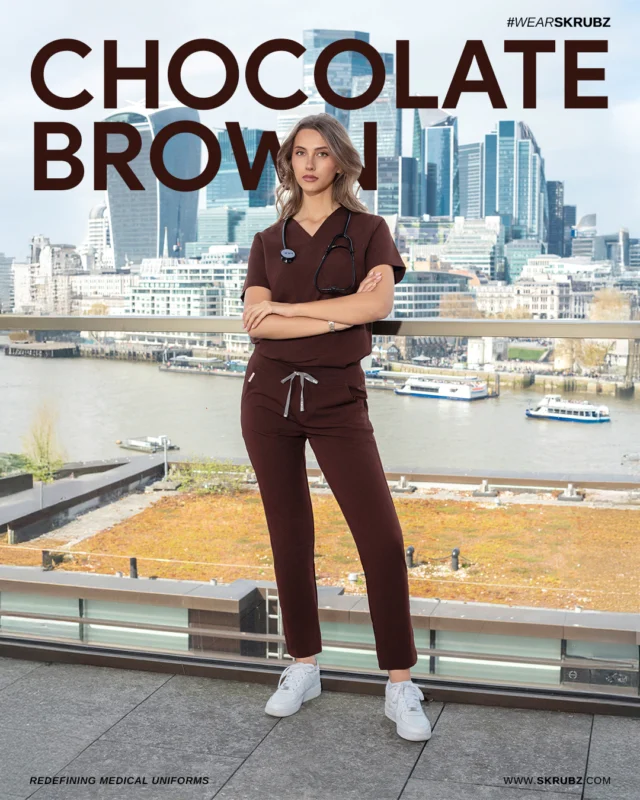 Chocolate Brown is here and ready to shop online
All our scrubs feature 4-way stretch, anti-microbial, anti-wrinkle, breathable fabric, ensuring quality, comfort and style for health care professionals.
skrubz | Redefining Medical Uniforms

#Skrubz #medicalUniform #aesthetic #surgeon #therapists #doctor #nurse #dentist #vets #Scrubs #dentalshow #futureofdentistry #vetnurses #nursingstudent #doctorblogger #wearSkrubz #nhs #nhsnurse #doctorslife #cosmeticsurgeon #aestheticclinic #nursing #brown #chocolate #scrubstyle